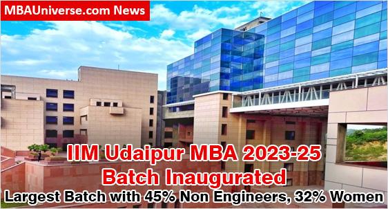 IIM Udaipur inaugurates MBA Batch 2023-25