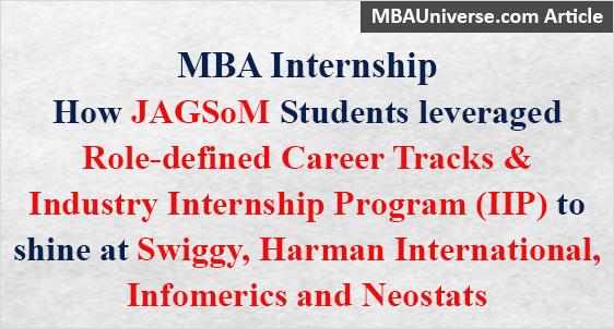 JAGSoM Students leveraged Career Track