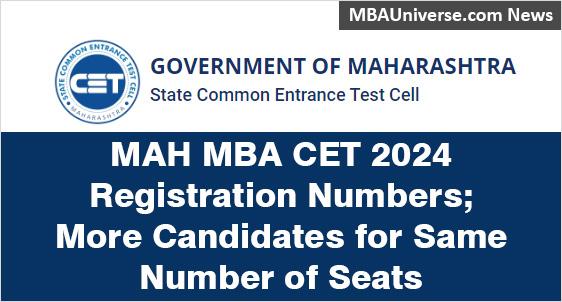 MAH MBA CET 2024 Registration & Test Takers Numbers 