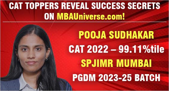 CAT 2022 Topper Pooja Sudhakar