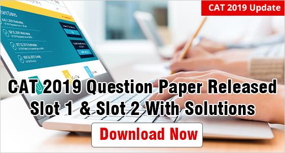 CAT 2019 Question Paper Slot 1 & Slot 2