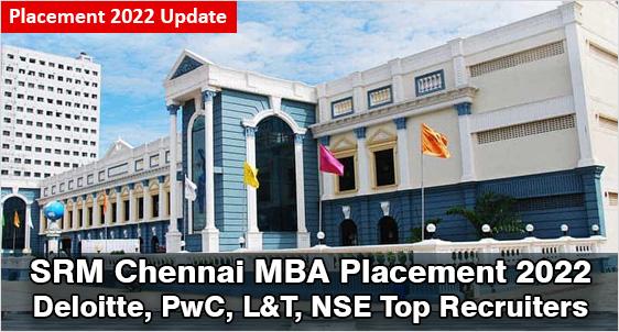SRM Chennai MBA Placements 2022