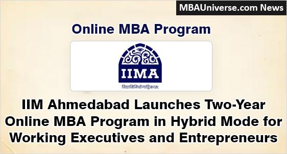 IIMA Launches Two-Year MBA Degree Program 