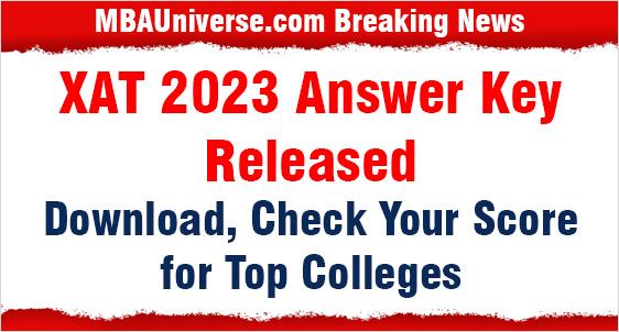 XAT 2023 Answer Key Released