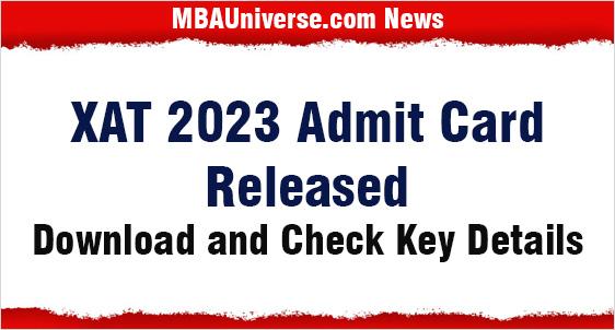 XAT 2023 Admit Card Released